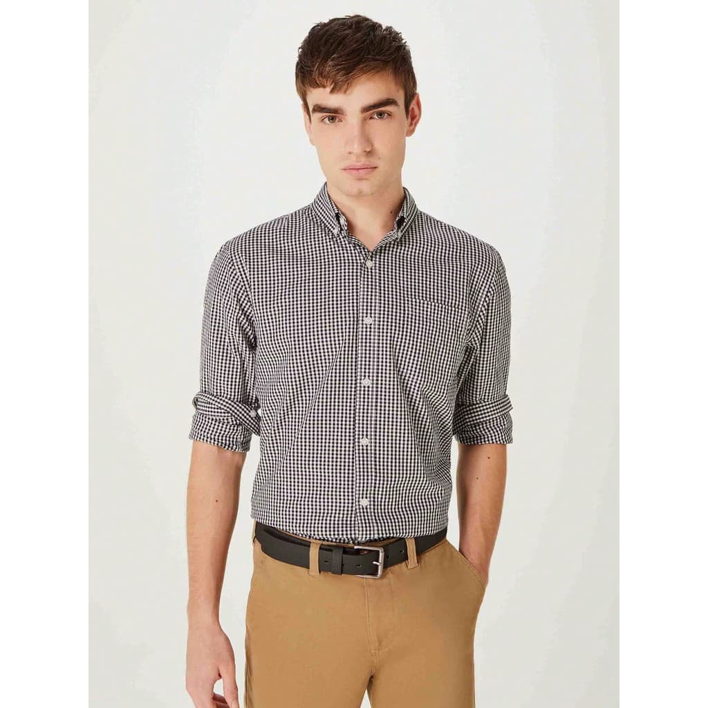 Camisa Básica Masculina Xadrez Manga Longa - HERING