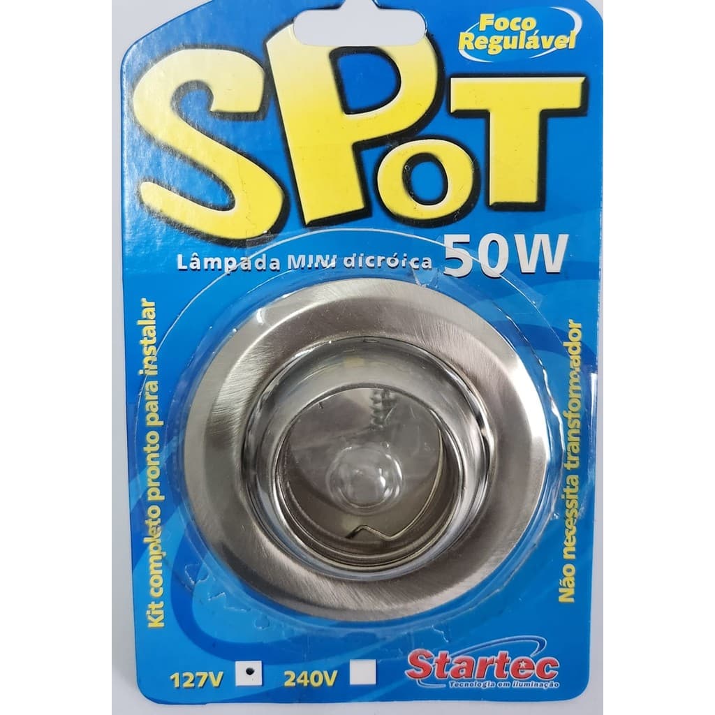 Kit 10 Spot Mini Dicroica Olho de Boi Lindo Embutir Redondo Para Lampada Mr11 Sem Lampada Startec