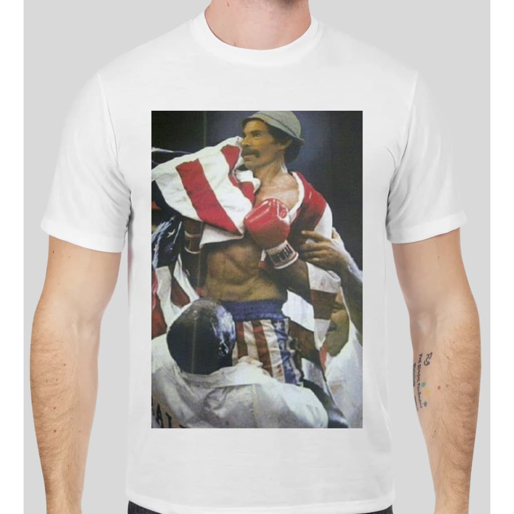 Camisa Seu Madruga Balboa - Boxe - chave, filme, meme