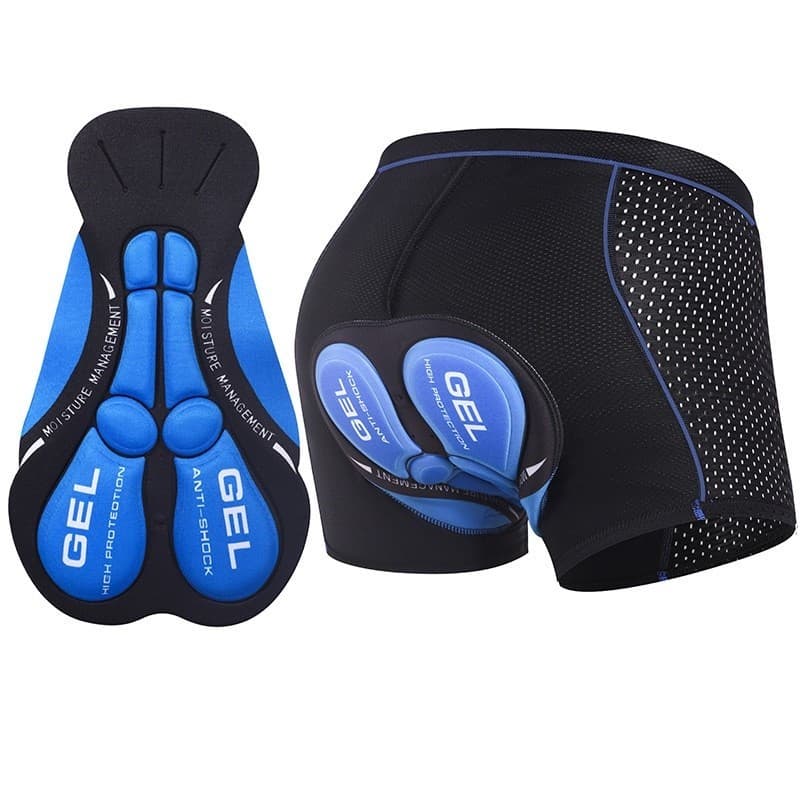 Calções de ciclismo masculinos respiráveis ​​5D Gel Pad à prova de choque MTB Road Bike Briefs