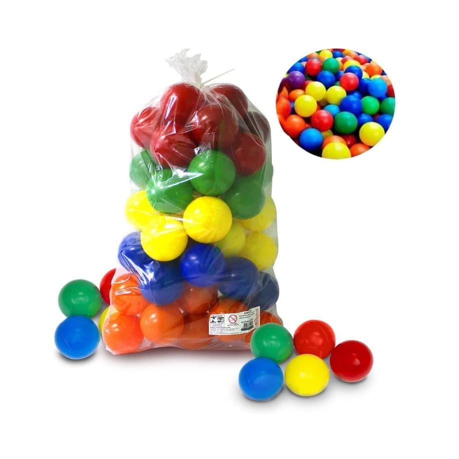 Kit Com 100 Bolinhas Coloridas Para Piscina