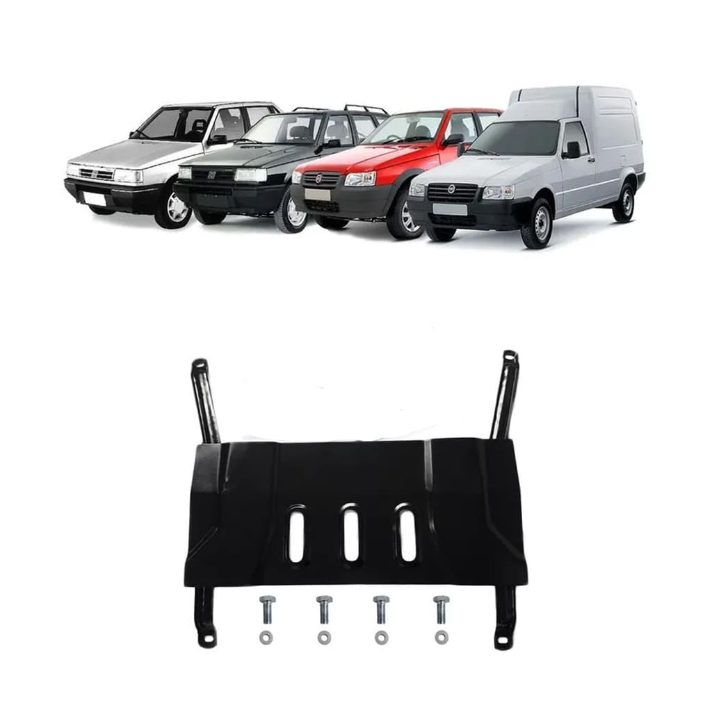 Protetor Carter Peito De Aço Fiat Uno Fiorino Elba Premio 1985 a 2012 com parafusos