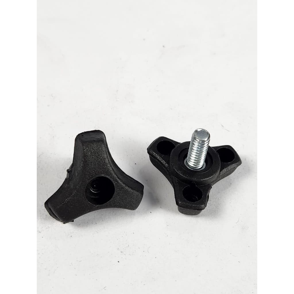 Borboleta Pequena Manipulo Macho Parafuso Rosca 1/4 – Kit com 5 Unidades