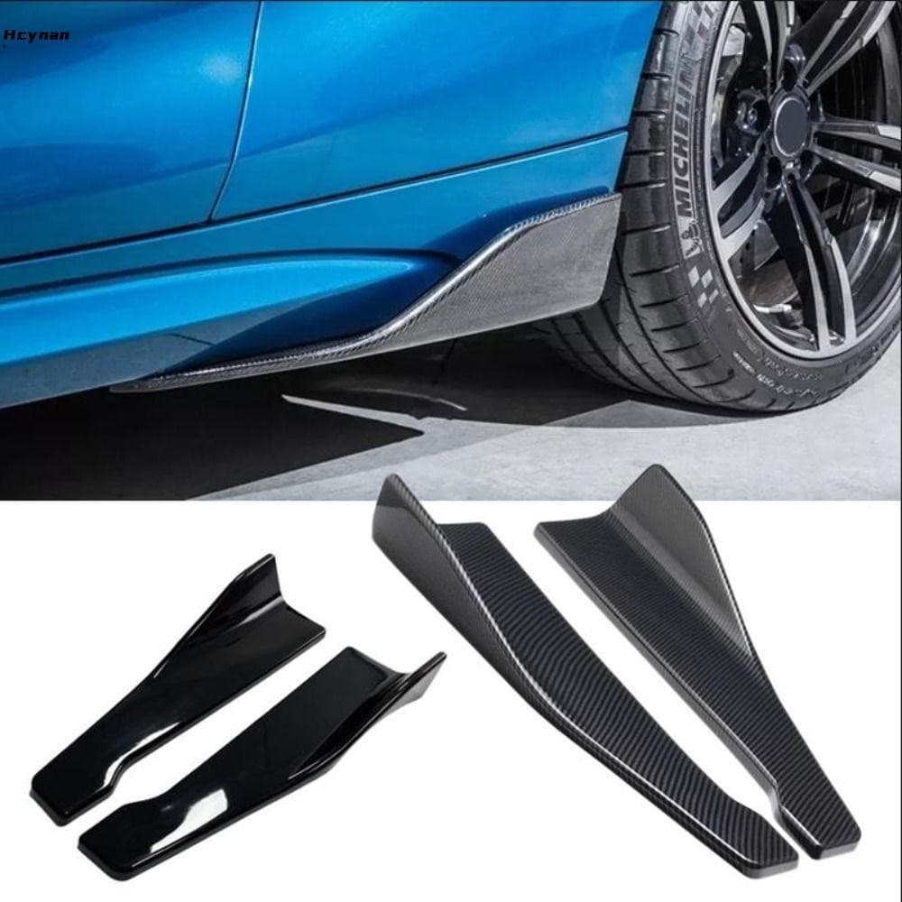 HCYNAN Spoiler Traseiro Do Para-Choque Carro , Difusor De Fibra De Carbono , Barras De Da Saia Lateral Extensões