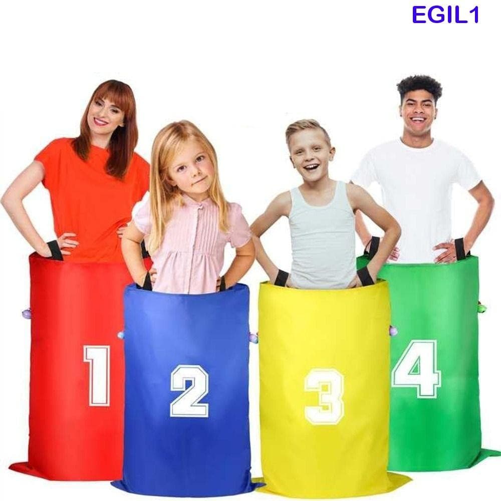 EGIL1 4pcs Saco De Corrida De Campo Infantil , Fácil De Transportar Sacos De Salto Dobráveis Para Crianças , Canguru Dac