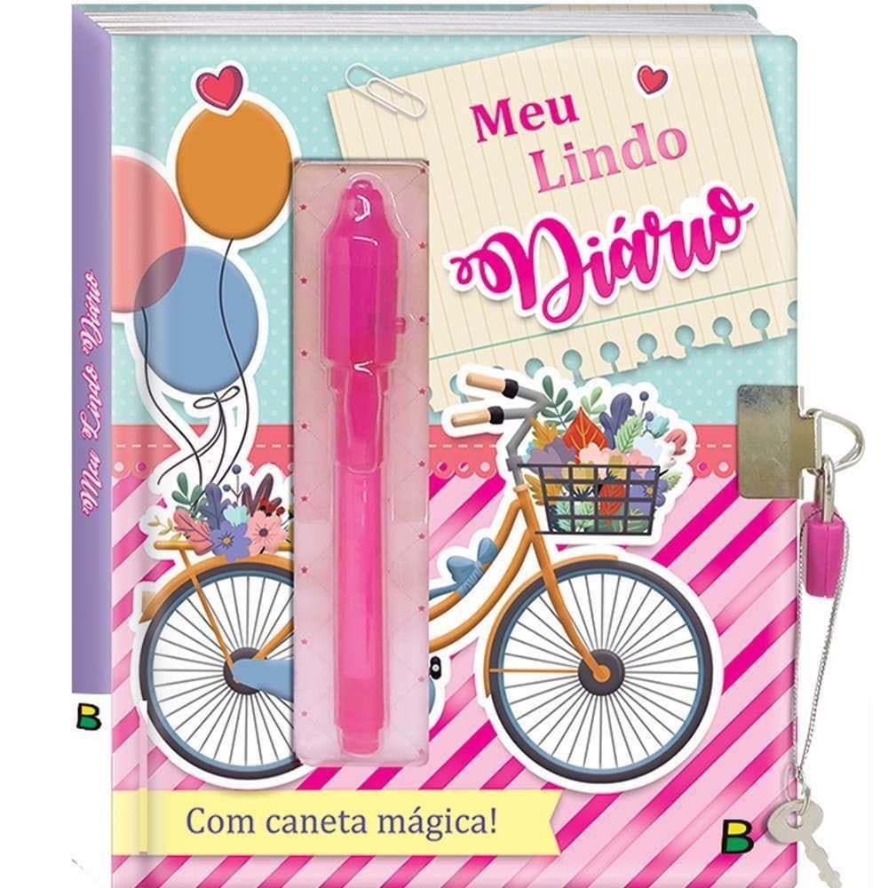 Meu Lindo Diário Com Caneta Mágica e Cadeado Meus Segredos