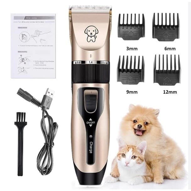 Máquina De Tosa Cães e Gatos Potente Silenciosa Sem Ruídos Bivolt Tosa Pet