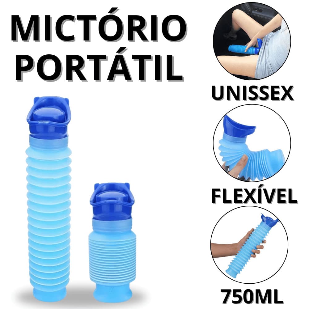 Mictorio Portátil Infantil Mictório Retrátil Urinol Feminino Pinico Para Viagem Unissex 750ml