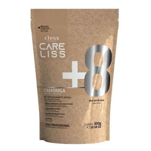 Pó Descolorante Care Liss Camomila 300g Clareia Até 8 Tons Profissional