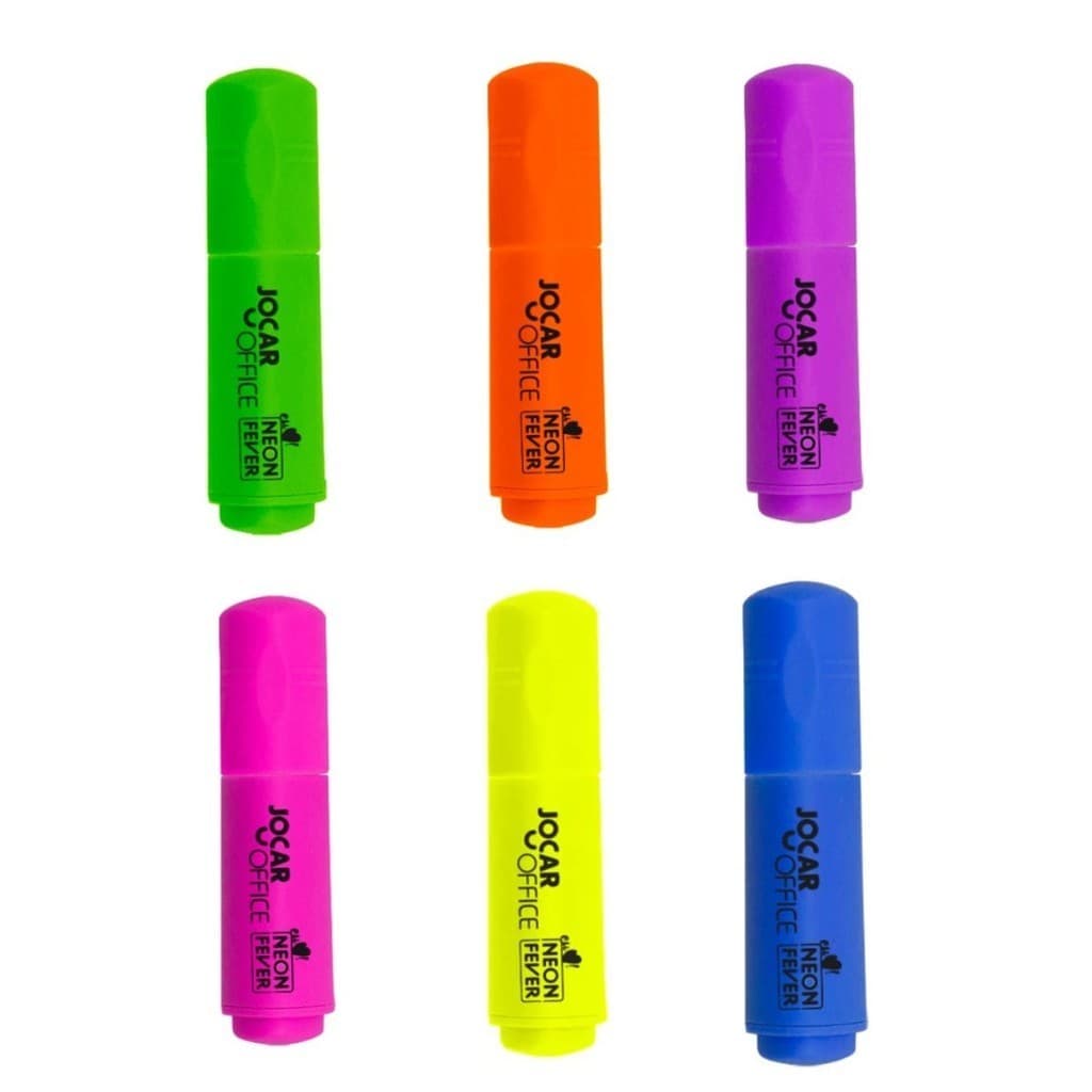 CANETA MARCA TEXTO MINI CORPO TRIANGULAR CORES NEON FEVER 1 UN - LEONORA