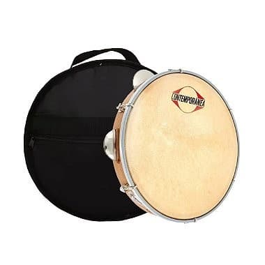 Kit Pandeiro Contemporânea Light 20LT Couro Madeira 10" Bag