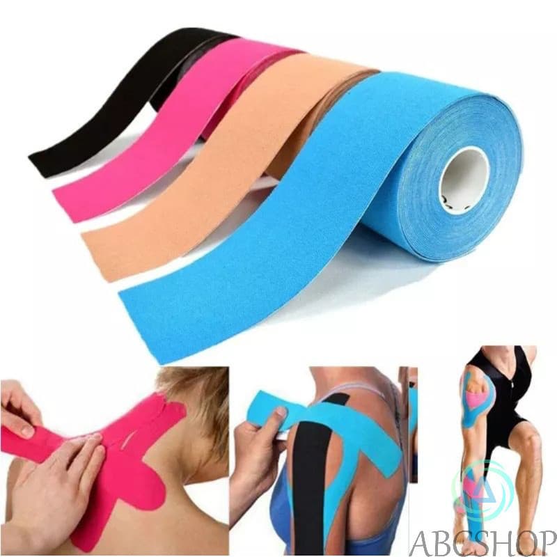 1/2 Bandagem Elástica 5Cm X 5M - Fita Kinesio Tape Fisioterapia