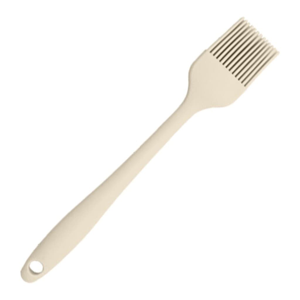 Pincel culinário de Silicone e fios de aço no interior 20,5cm Bege Para untar