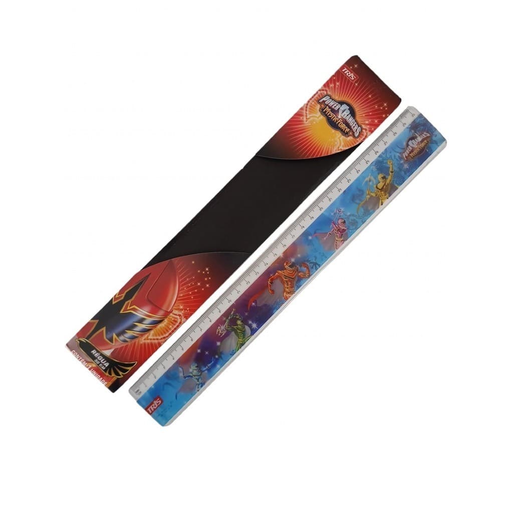 Régua Plástica 30 cm Power Rangers Mystic Force TRIS