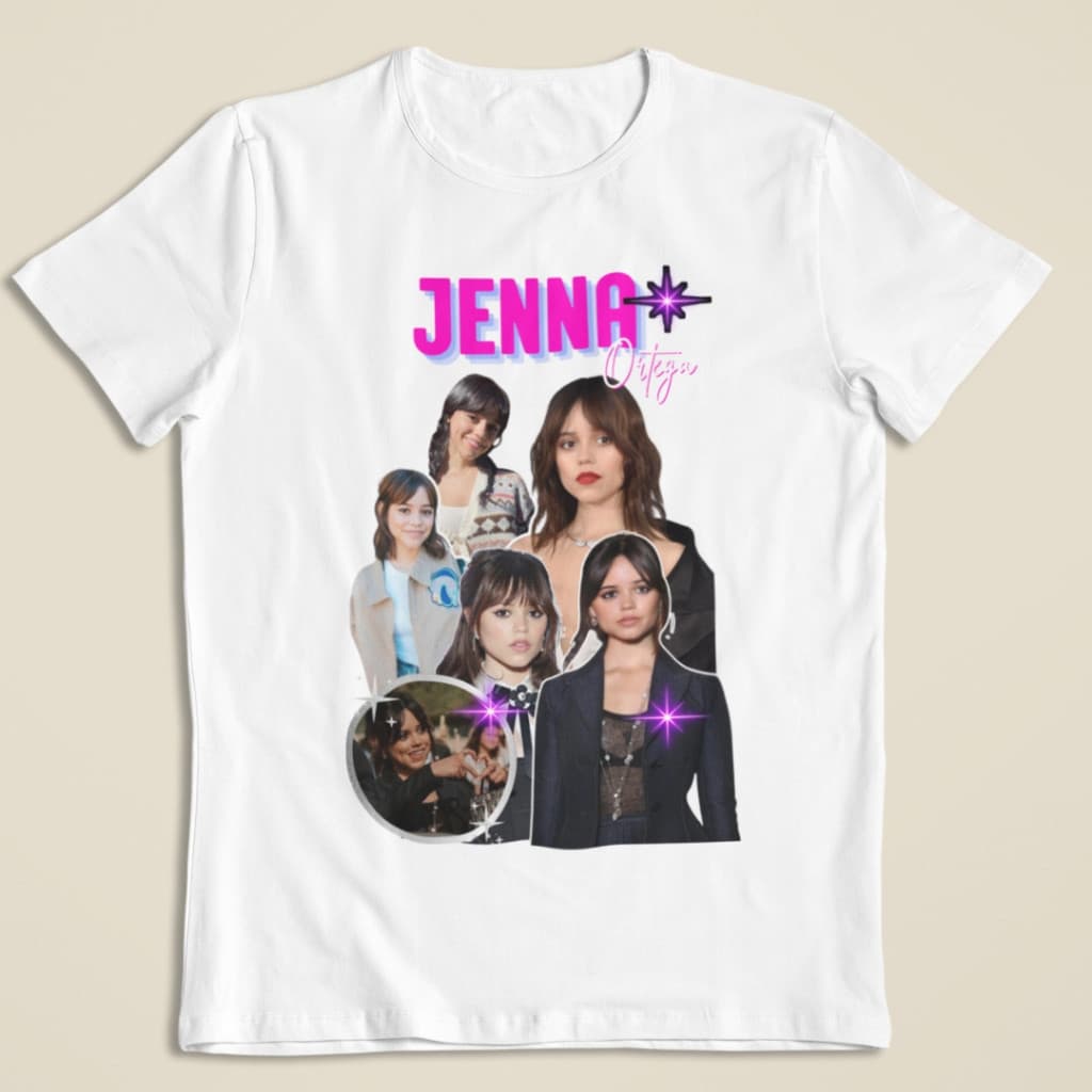 Camisa Tshirt Janne Ortega Filme Série Wandinha Camiseta Unissex Preta  envio imediato