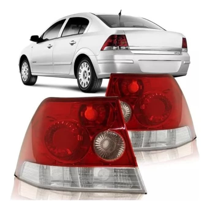 Lanterna Traseira Vectra Sedan 2006 A 2011 Cristal Bicolor