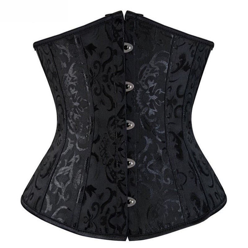 XS 6Xl Flower Black Corset Trainer Com Cintura De Osso De Aço Cincher Slimming Plus Size Girdle Tummy Trimmer Modelador