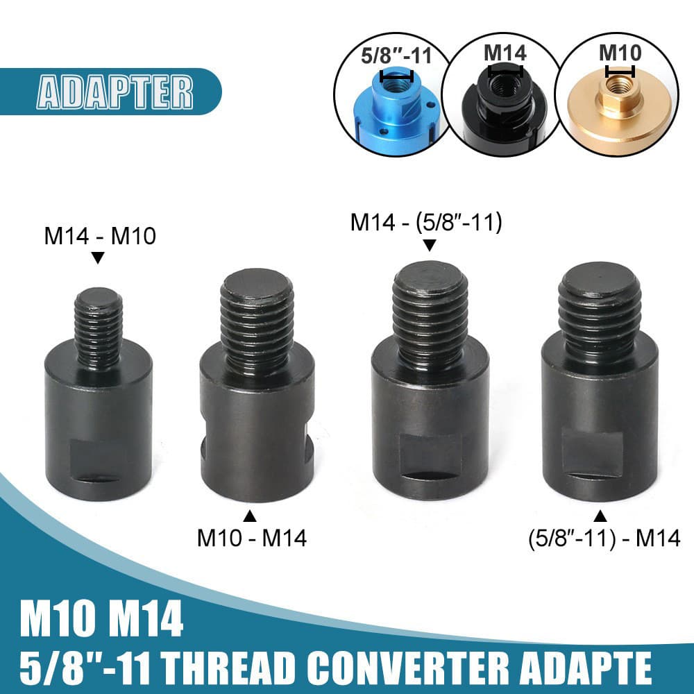 Esmerilhadeira Angular m10 m14 5/8-11 Adaptador Conversor De Rosca Adaptar Interface Conector Parafuso De Conexão Porcas