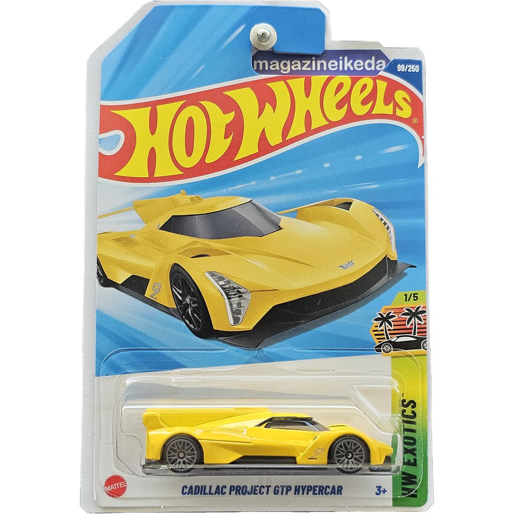 Carro Hot Wheels CADILLAC PROJECT GTP HYPERCAR HYX40 Amarelo HW EXOTICS