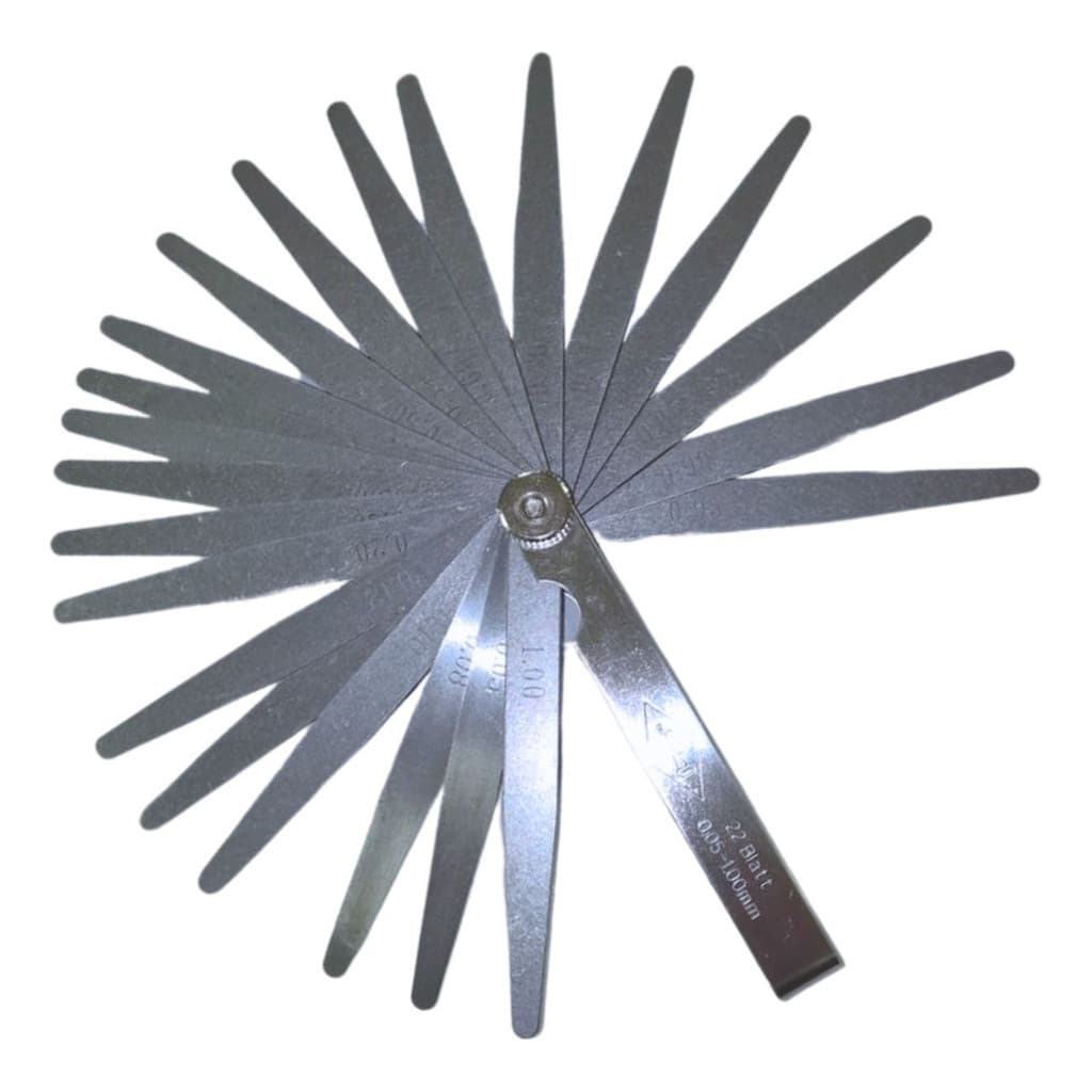 Jogo Com 22 Calibres De Folga 0,05mm A 1,00mm Mecanica