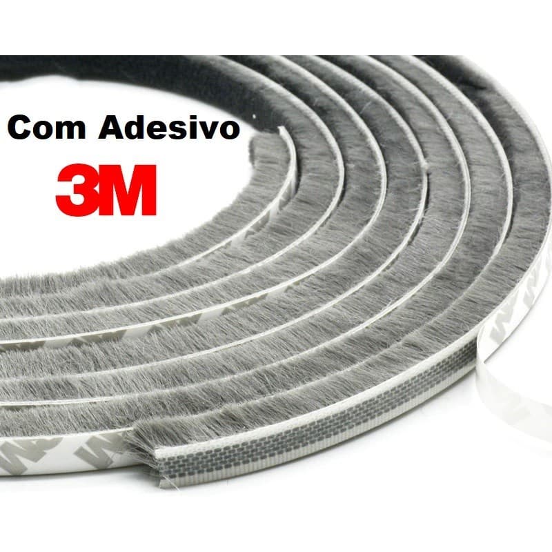 Fita Veda Fresta 20 x 7mm Cinza 5 Metros Adesiva - Youtek