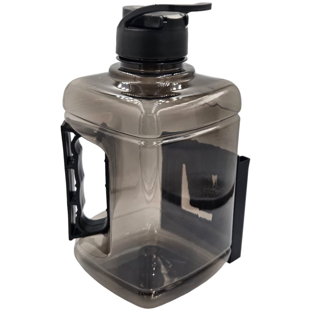 Garrafa de Água 1,5l com Suporte para telefone celular - academia - fitness fumê
