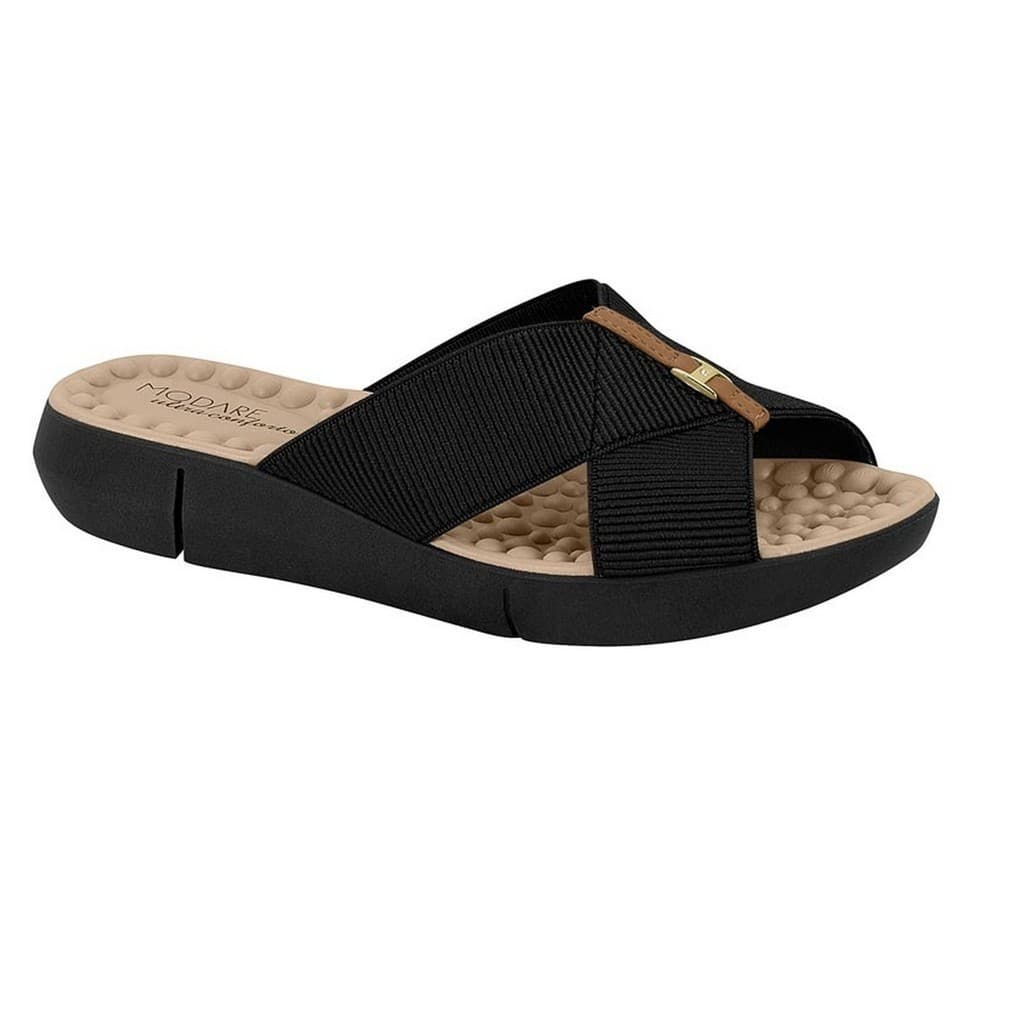 Chinelo Ortopédico Modare Massageador Para Esporão 7142.101 Preto