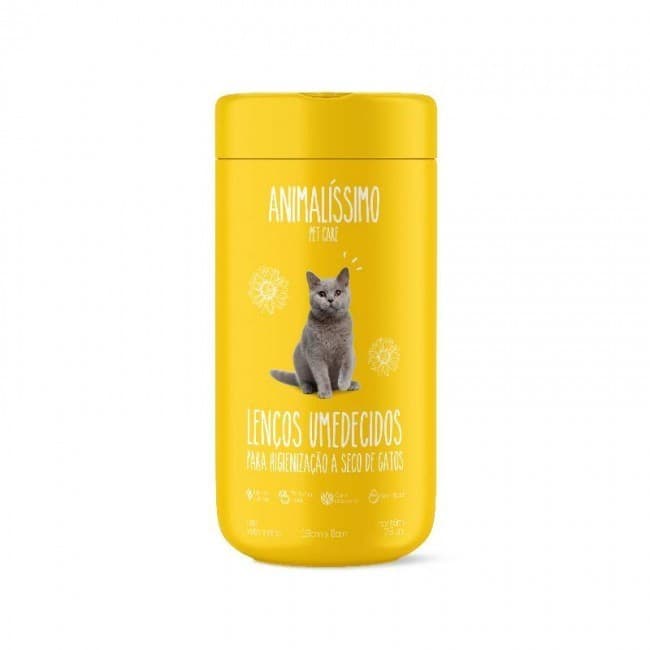 Lenço Umedecido Para Gatos Animalíssimo 75un