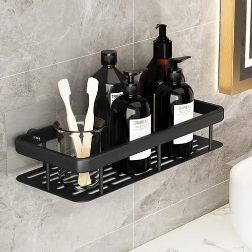 Suporte Prateleira Multiuso P/ Banheiro Cozinha Lavanderia de Aluminio