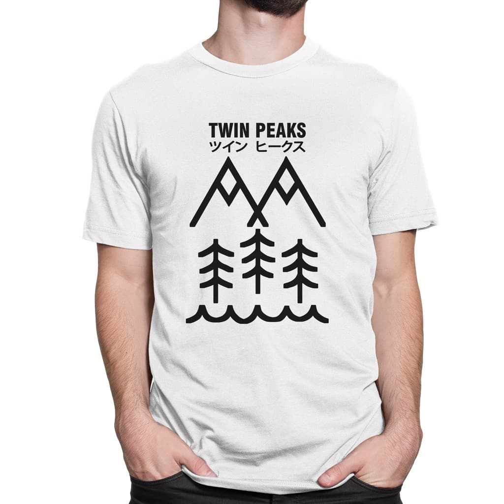 Camiseta Basica Camisa Serie Twin Peaks Misterio Fbi Death Montanhas UnissexMAYC