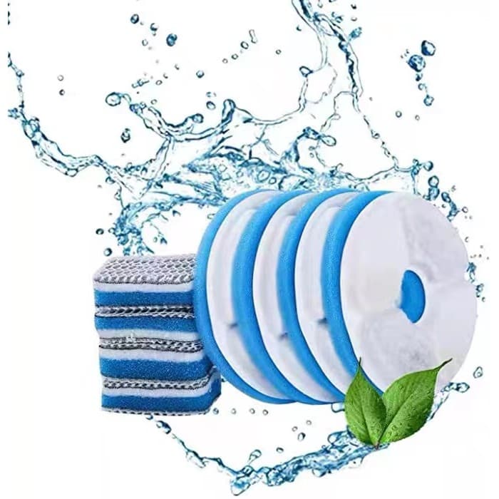 4pcs Substituições De Filtro De Fonte De Água Para Gatos-Filtros Dispensadores Animais De Estimação De 10.5 * 4.5 Cm