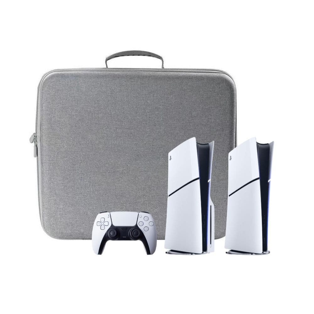 Bolsa Mochila Transporte Para Playstation 5 Slim Digital Ultra e Acessórios Cinza