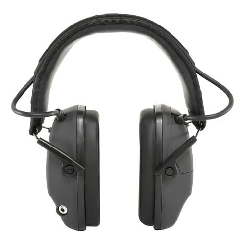 Abafador Protetor Auricular Eletronico Aurok Sport Whisper 22 Decibéis Ajustavel Cor Cinza