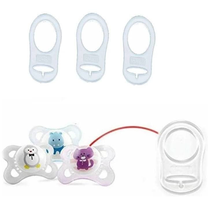 Kit 3 Anel Adaptador para Prendedor de Chupetas MAM, NUK etc Universal