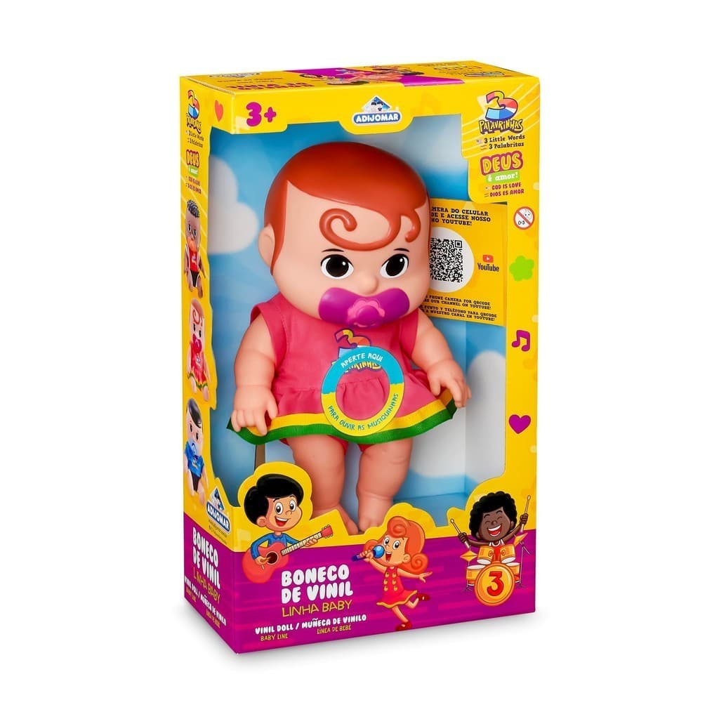 Boneca Baby Sara 3 Palavrinhas com som