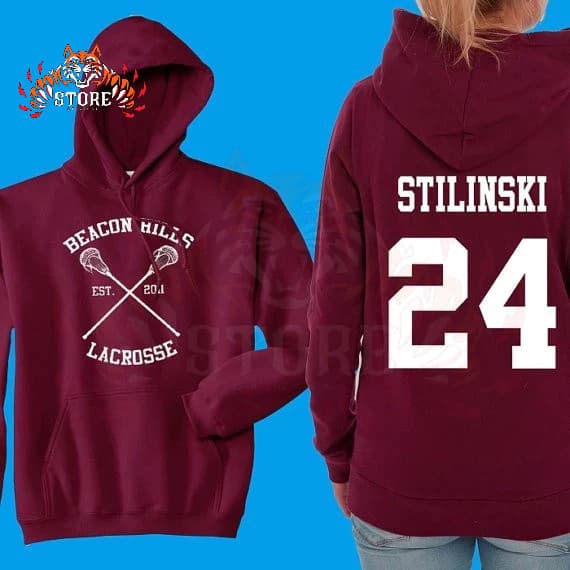 Blusa de Moletom Canguru Flanelado Canguru Frio Beacon Hills Lacrosse Teen Wolf Stiles Stilinski 24