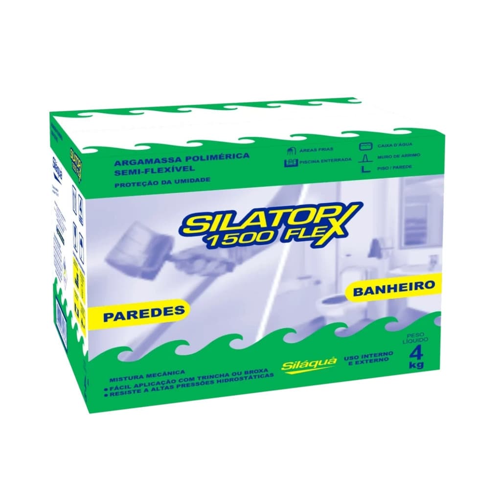 Silatop Flex 1500 Impermeabilizante Banheiro Parede 4kg