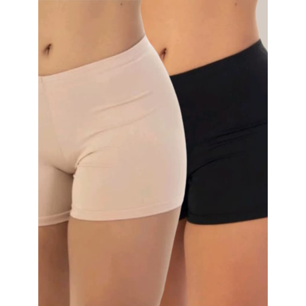 Kit 2 Short  Segunda Pele Anágua curto Feminino