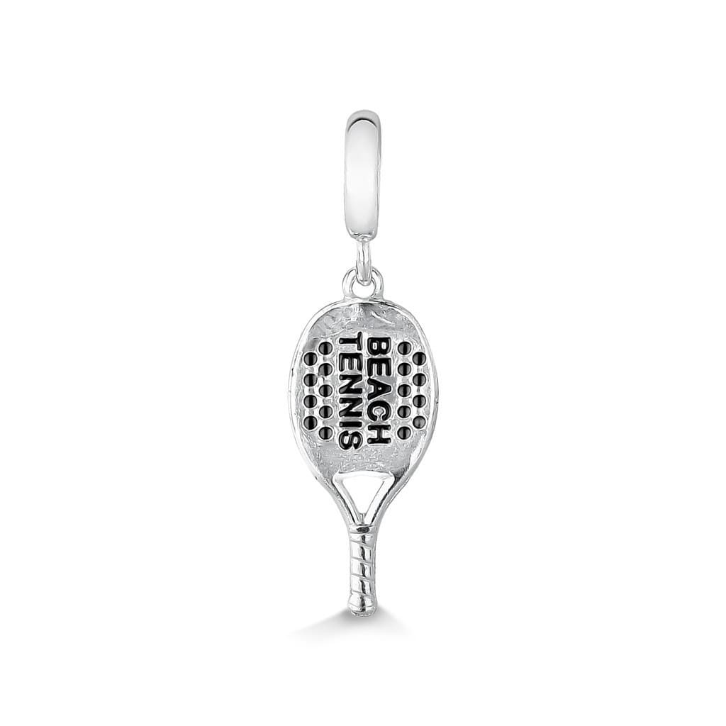 Berloque Raquete Beach Tennis Prata 925