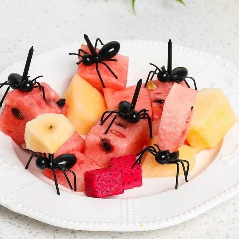 (12 pcs) Espeto Para Petisco De Formiga Para Alimentos Enfeite Palito Reutilizável