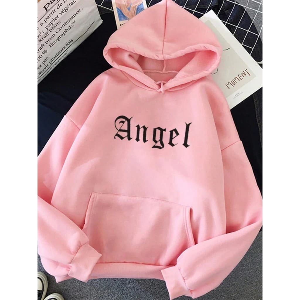 Moletom Feminino Blusa De Frio Com Capuz Bolso agasalho estampado casaco algodão