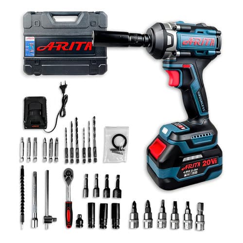 Chave De Impacto Brushless A Bateria Com Maleta Arita Cor Azul-petróleo Frequência 60hz