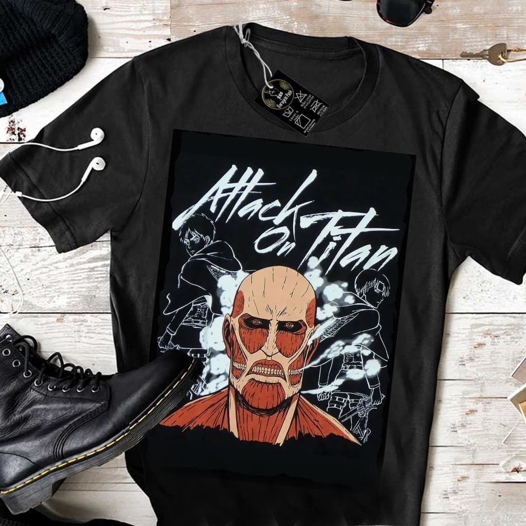 Camiseta Geek Attack On Titan Shingeki No Kyojin Camisa top ! font t-shirt