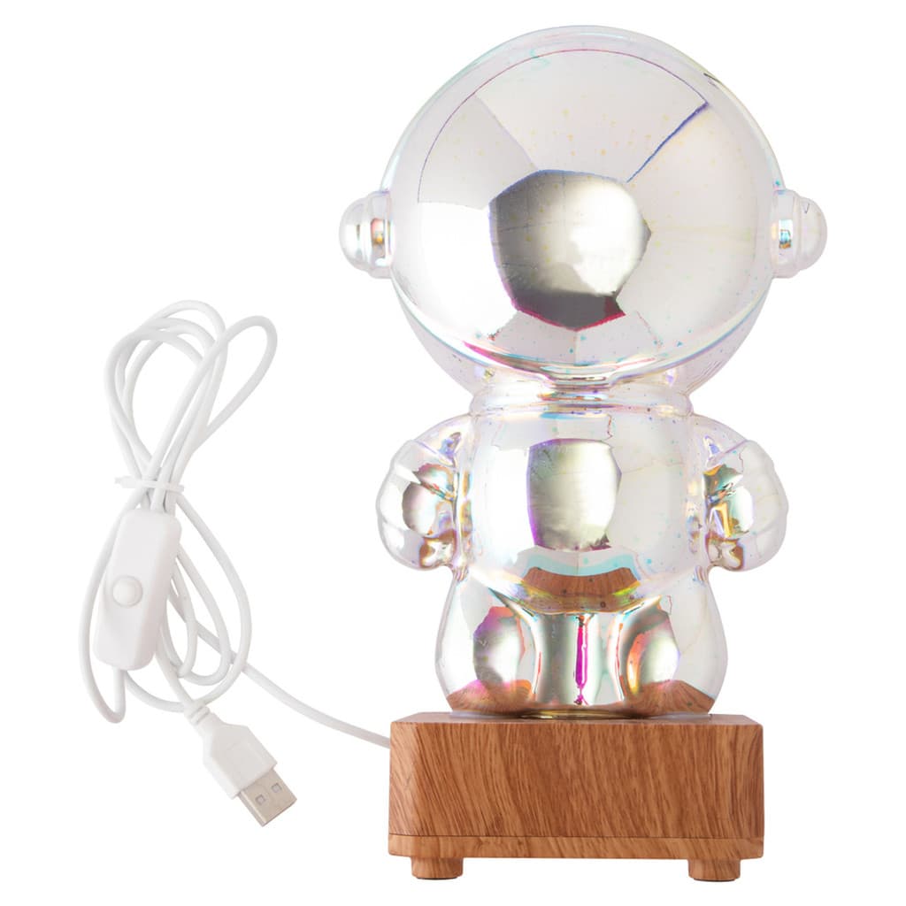 Luminária Astronauta Led USB 9cm X 9cm X 22cm