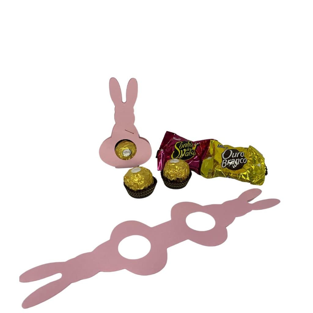 20un Porta Bombom Bunny Suporte Coelhinho Gourmet Doce   Porta Doces   Páscoa  lembrancinhas