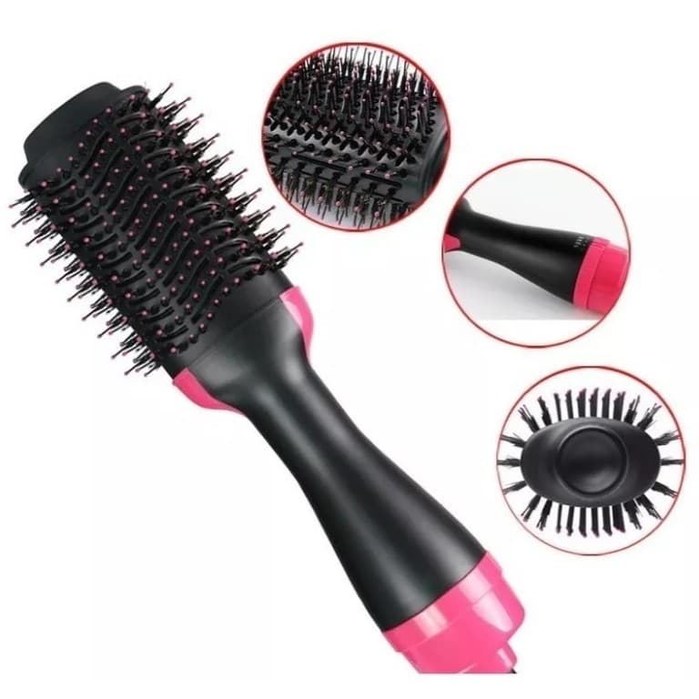 ESCOVA SECADORA LUXX HAIR 1000W 3 VELOCIDADES 127 - PRETA/ROSA
