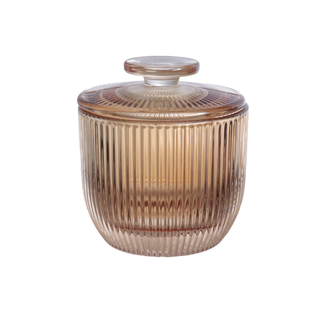 Manteigueira Francesa Graffiato Âmbar Vidro Porta Manteiga 150ml