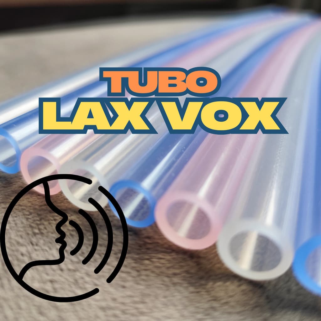 Lax Vox Tubo Canudo Ressonancia Original Exercicio Vocal Silicone (Unidade)