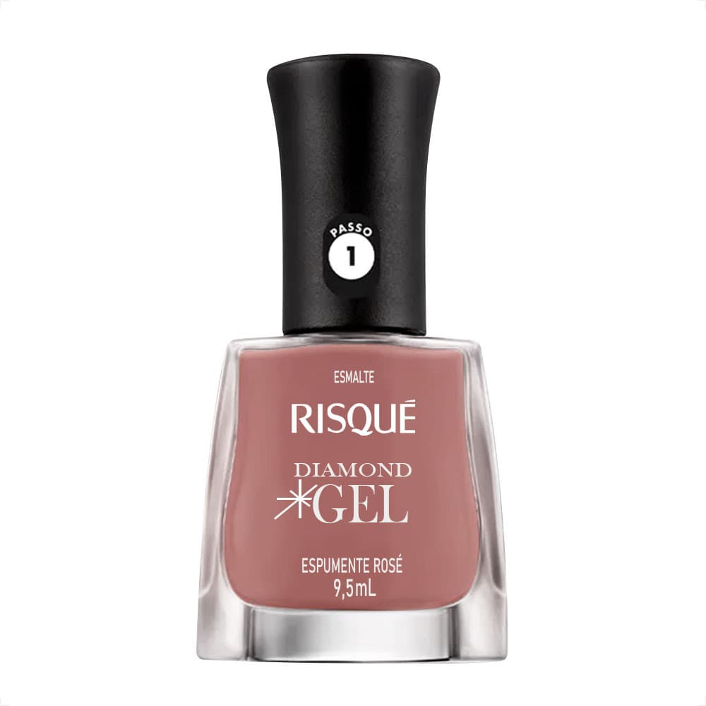 Esmalte Risqué Diamond Gel Espumante Rosé 9,5ml