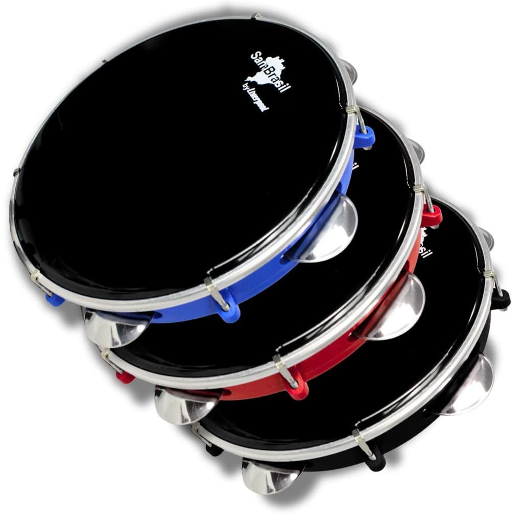 Pandeiro Profissional 10" Pele Nylon Sambrasil Liverpool Leitosa